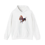 Basset Hound  --  Unisex 50/50 Hooded Sweatshirt