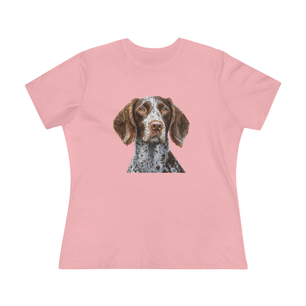 German Wirehaired Pointer Women's Relaxed Fit Cotton Tee