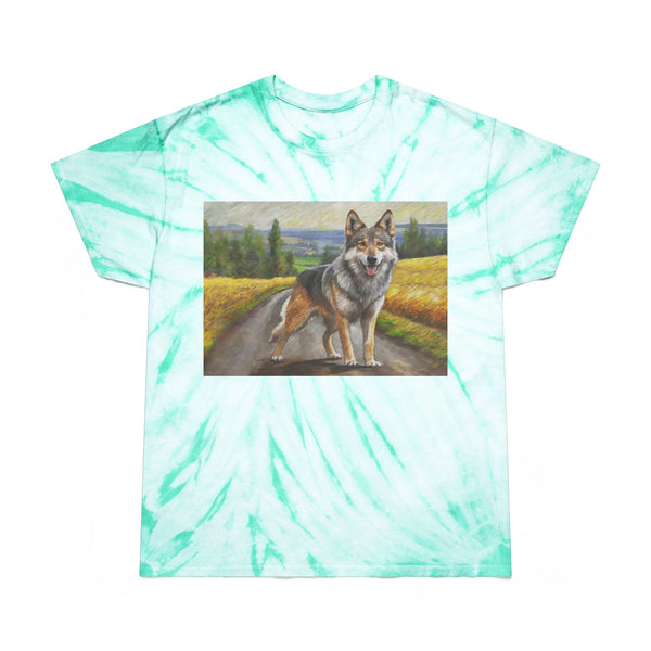 Czechoslovakian Vlciak Wolfdog Classic Tie-Dye Tee, Cyclone