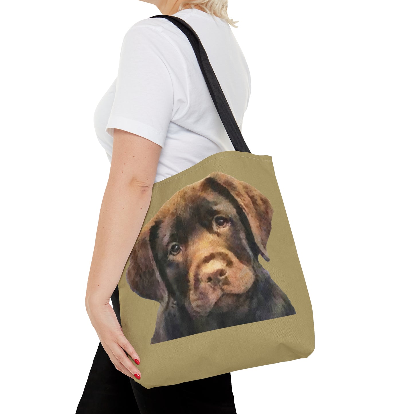 Chocolate Labrador Retriever Puppy Tote Bag