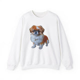 Pekingese Puppy 50/50 Crewneck Sweatshirt