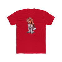 German Short-Hair Pointer 'Benny' Men's Cotton Crew Tee