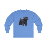 Black Russian Terrier Puppy  Unisex Classic Cotton Long Sleeve Tee