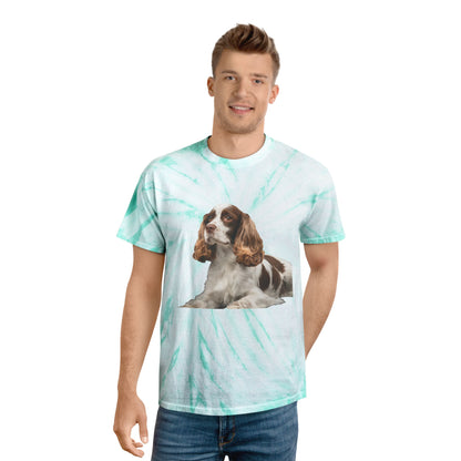 French Spaniel Classic Tie-Dye Tee, Cyclone