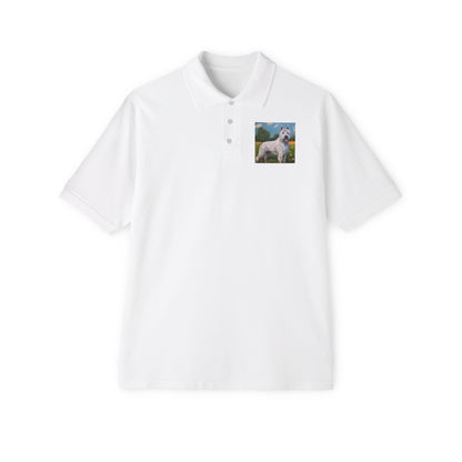 Bouvier des Ardennes Men's Piqué Polo Shirt