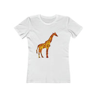 Giraffe 'Camile' -  Women's Slim Fit Ringspun Cotton T-Shirt