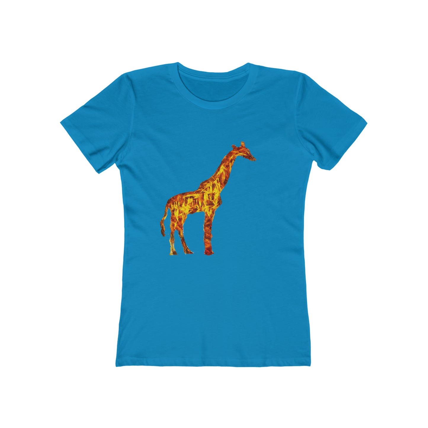 Giraffe 'Camile' -  Women's Slim Fit Ringspun Cotton T-Shirt