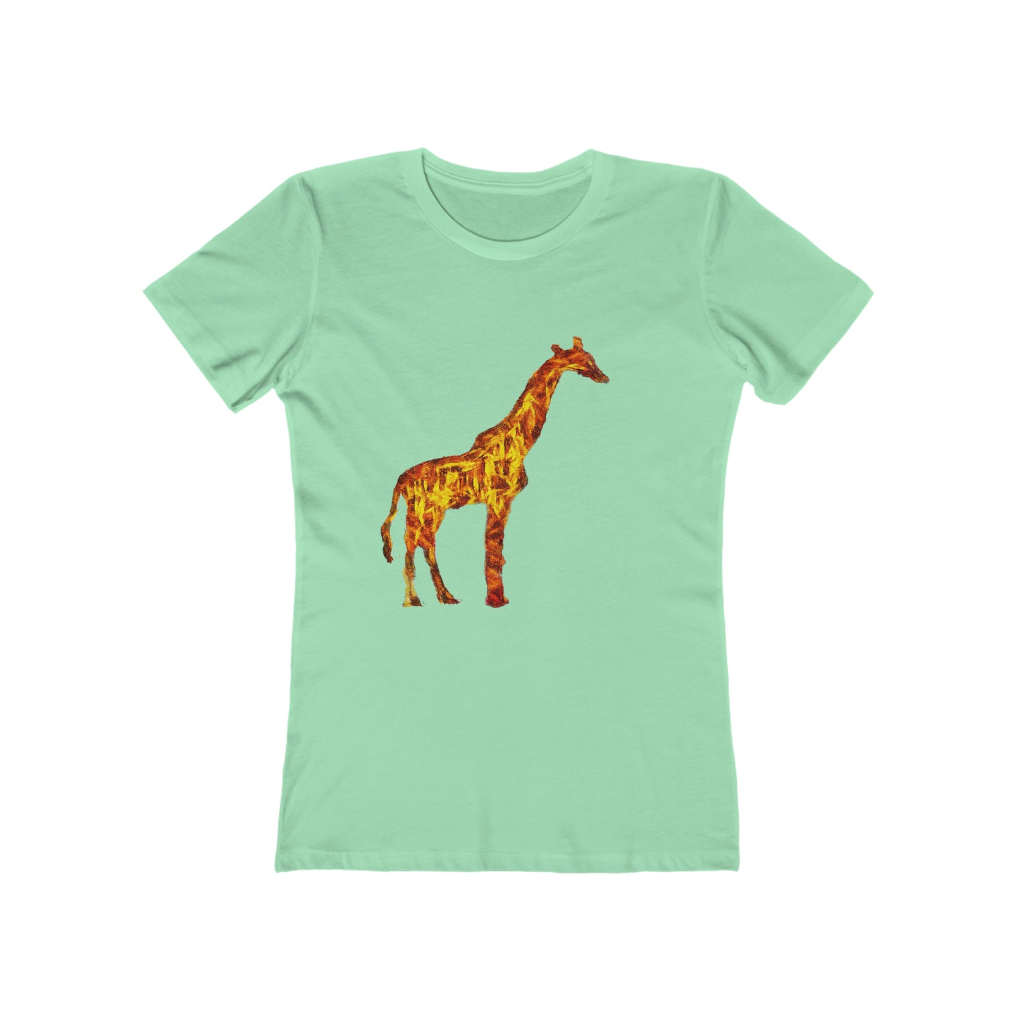 Giraffe 'Camile' -  Women's Slim Fit Ringspun Cotton T-Shirt