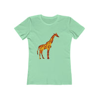 Giraffe 'Camile' -  Women's Slim Fit Ringspun Cotton T-Shirt