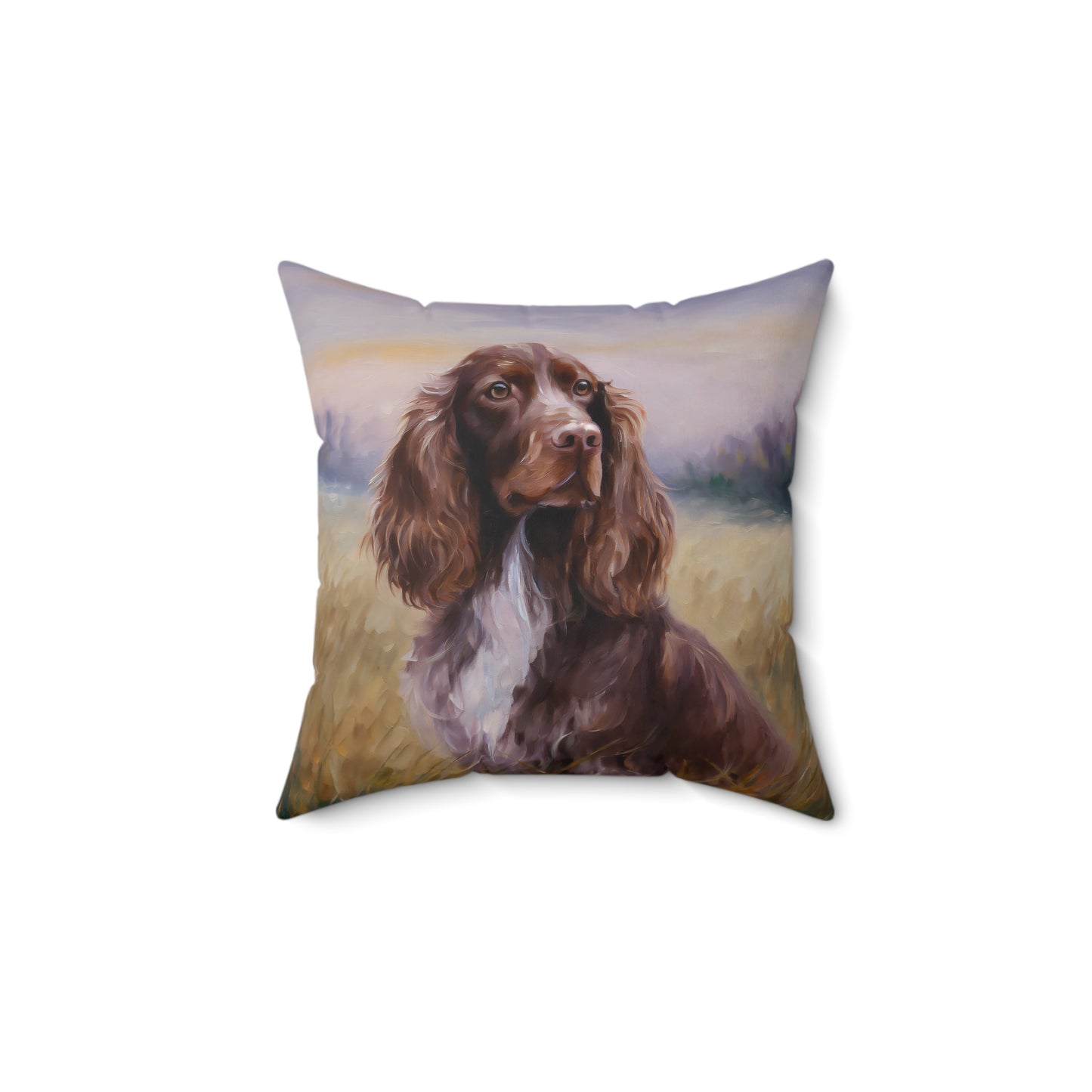 Field Spaniel Spun Polyester Throw Pillow