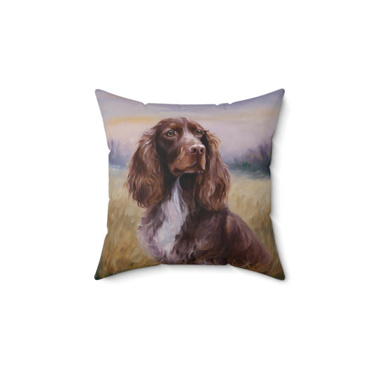 Field Spaniel Spun Polyester Throw Pillow