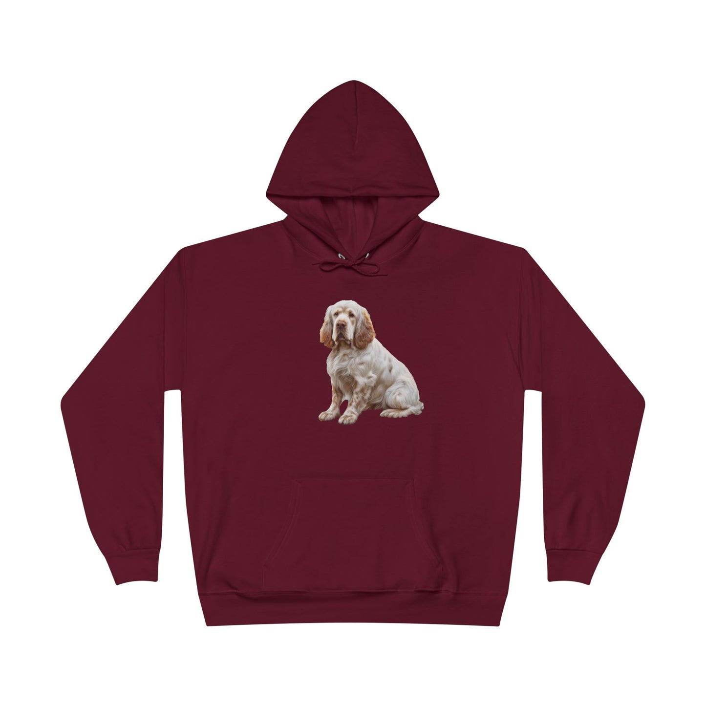 Clumber Spaniel Unisex Fleece Lined Pullover Hoodie Sweatshirt