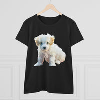Bichon Frise Women's Midweight Cotton Tee