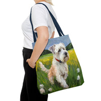 Dandie Terrier - Polyester Tote Bag (AOP)