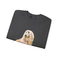 Afghan Hound Unisex 50/50  Crewneck Sweatshirt