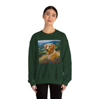 Golden Retriever Unisex 50/50 Crewneck Sweatshirt