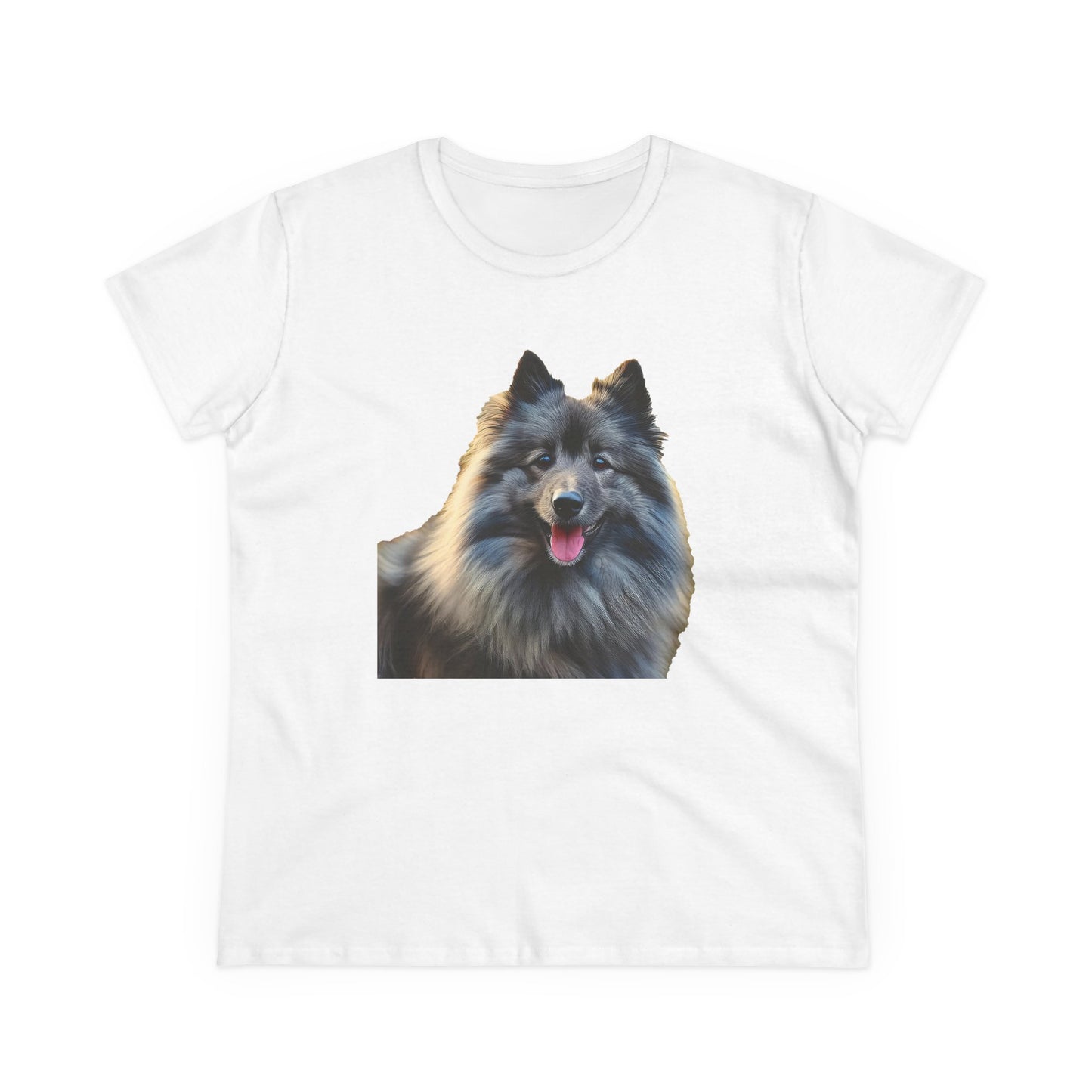 Keeshond Women's Midweight Cotton Tee
