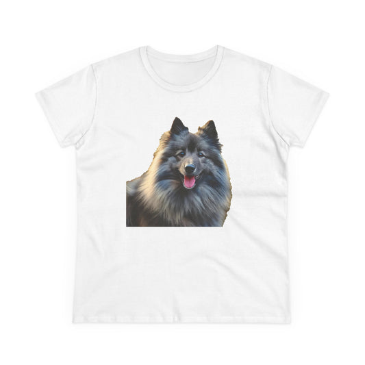 Keeshond Women's Midweight Cotton Tee