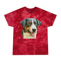 Appenzeller Sennenhund Unisex Cotton Tie-Dye Tee, Crystal