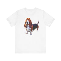 Basset Hound  --  Unisex Jersey Short Sleeve Tee