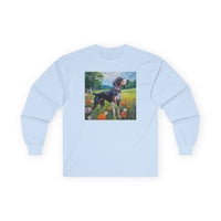 Bluetick Coonhound -- Unisex Classic Cotton Long Sleeve Tee