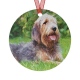 Otterhound Christmas Tree Metal Ornaments