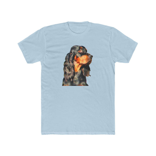 Gordon Setter 'Angus' Men's Fitted Cotton Crew Tee