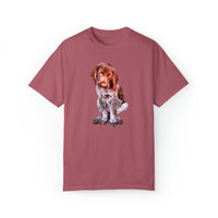German Shorthair Pointer 'Benny' Unisex Relaxed Fit Garment-Dyed T-shirt