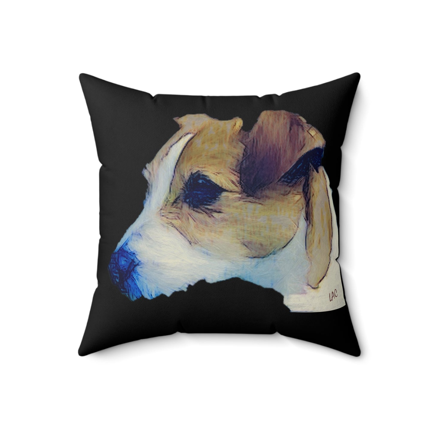 Parson Jack Russell Terrier - Spun Polyester Throw Pillow
