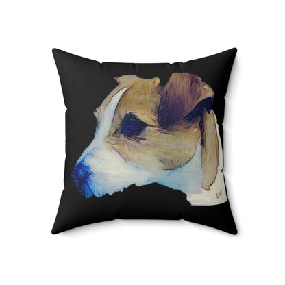 Parson Jack Russell Terrier - Spun Polyester Throw Pillow