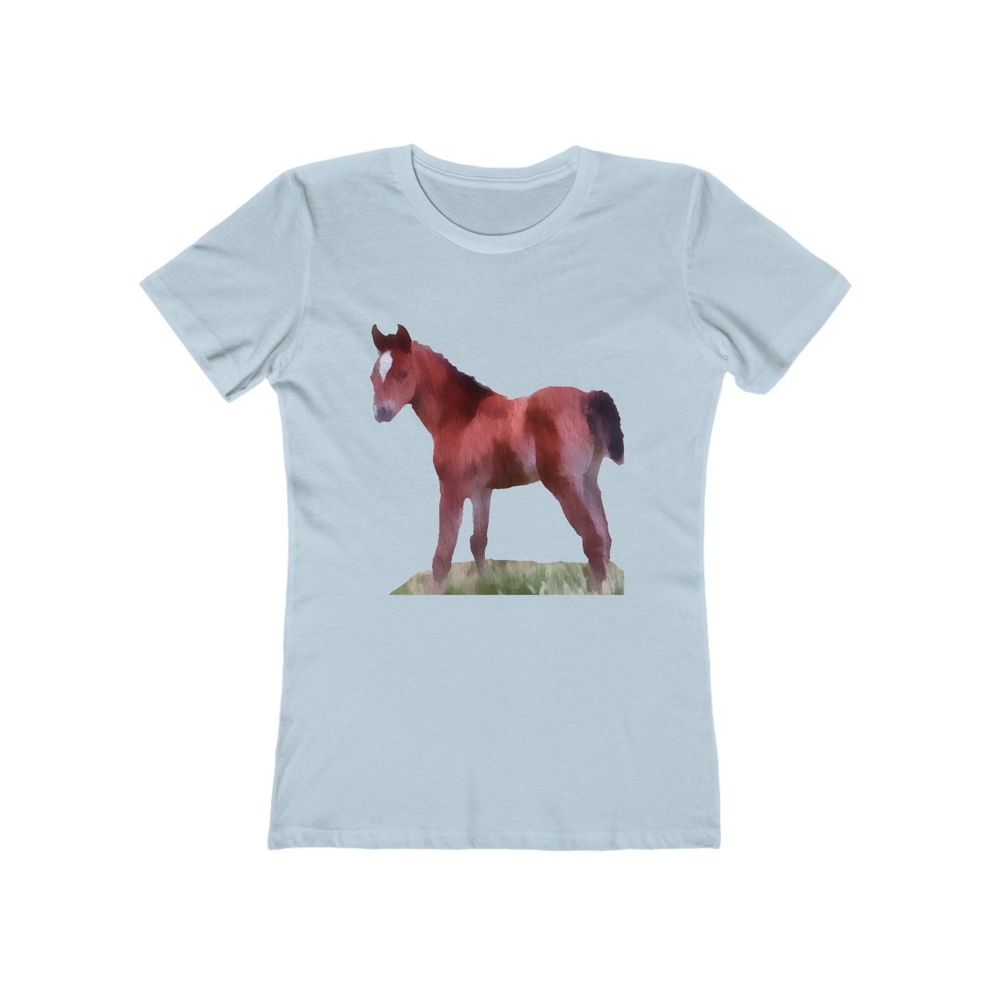 Horse 'Contata' Women's Slim Fit Ringspun Cotton T-Shirt