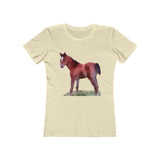 Horse 'Contata' Women's Slim Fit Ringspun Cotton T-Shirt