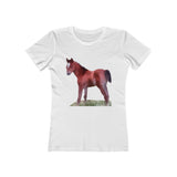 Horse 'Contata' Women's Slim Fit Ringspun Cotton T-Shirt