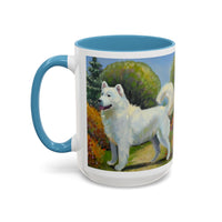 Japanese Spitz  Ceramic Accent Mug - 2 Sizes