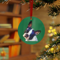 Boston Terrier 'Skipper' Metal Ornaments