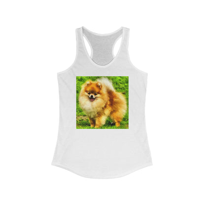 Pomeranian 'Pom Pom' Women's Racerback Tank