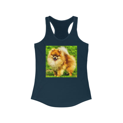 Pomeranian 'Pom Pom' Women's Racerback Tank