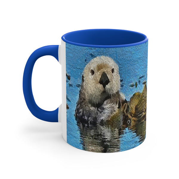 Sea OItter 'Ollie' Accent Coffee Mug, 11oz