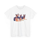 German Shepherd Trio Unisex Heavy Cotton Tee