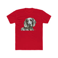 Weimaraner 'Greyson' Men's Cotton Crew Tee