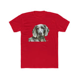 Weimaraner 'Greyson' Men's Cotton Crew Tee