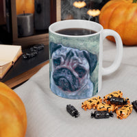 Pug 'Pompey' Ceramic Mug 11oz