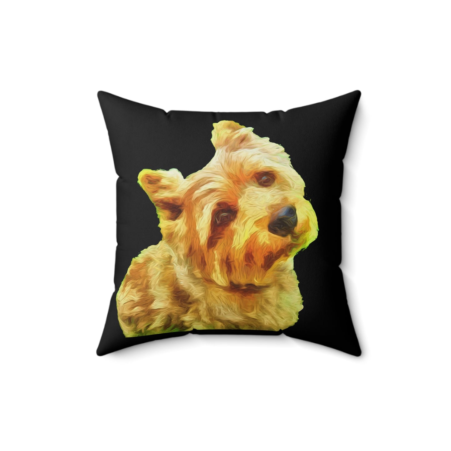 Norwich Terrier Spun Polyester Throw Pillow
