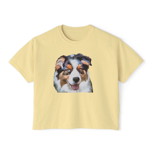 Australian Shepherd #2 - Women's Oversized Boxy Tee