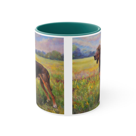 Plott Hound 11oz Ceramic Accent Mug