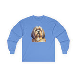 Lhasa Apso Unisex Cotton Long Sleeve Tee