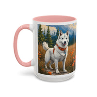 Yakutian Laika - Ceramic Accent Coffee Mug  - 2 Sizes