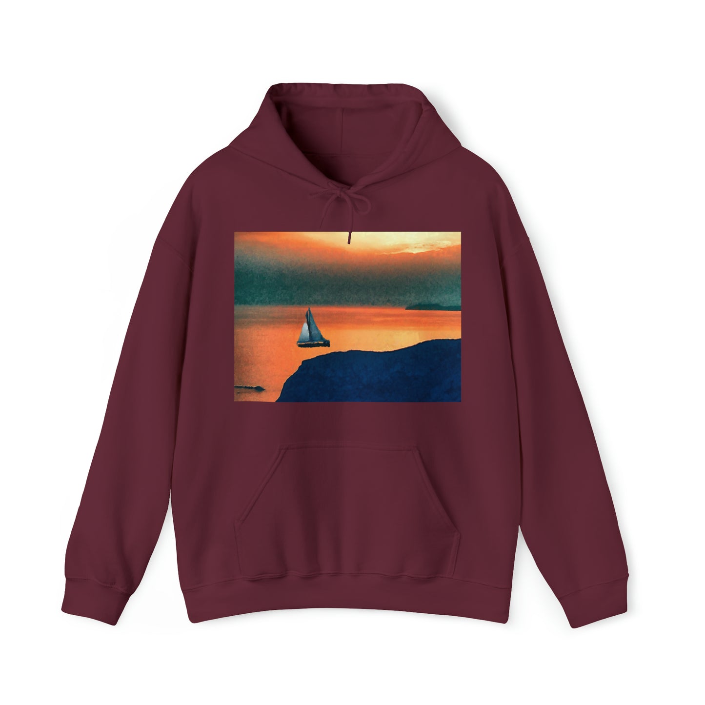 Kastro Sunset (Sifnos, Greece) Unisex 50/50 Hoodie by Doggylips™