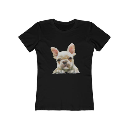 French Bulldog 'Bouvier' Women's Slim Fit Ringspun Cotton T-Shirt