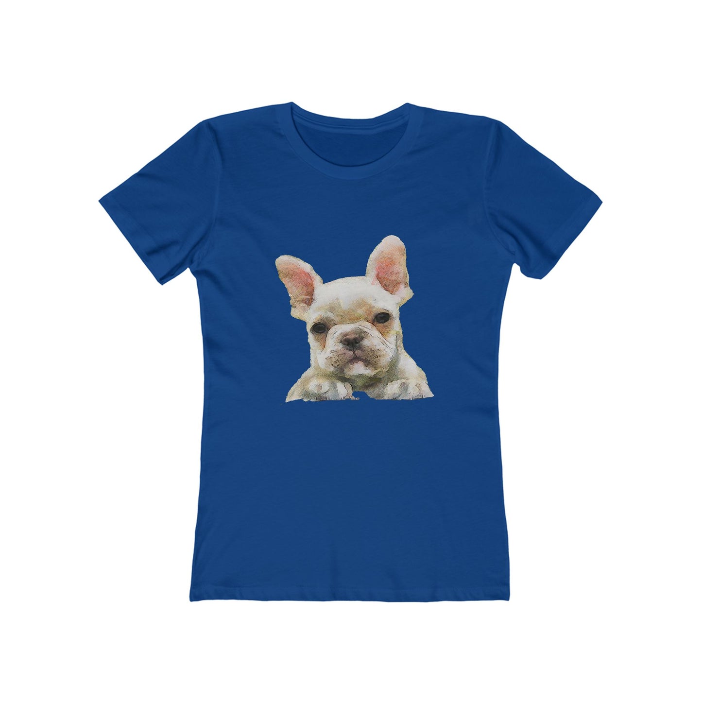 French Bulldog 'Bouvier' Women's Slim Fit Ringspun Cotton T-Shirt